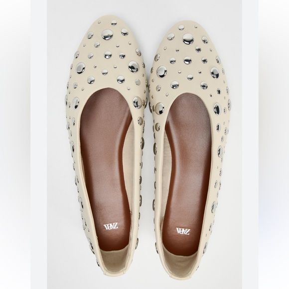Zara studded flats size 39 - Picture 1 of 10